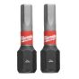 Milwaukee x2 Embouts 4mm x 25mm de Vissage Shockwave (4932430895)