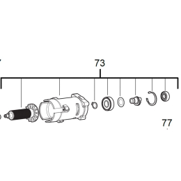 Milwaukee Moteur complet pour multitool M18FMT(4931473925)