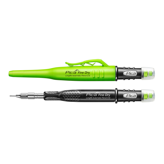 Pica FINE DRY crayon de chantier de précision 0.9 mm Longlife 7070 Pica FINE DRY crayon de chantier de précision 0.9 mm Longlife 7070