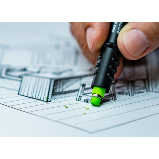 Pica FINE DRY crayon de chantier de précision 0.9 mm Longlife 7070 Pica FINE DRY crayon de chantier de précision 0.9 mm Longlife 7070