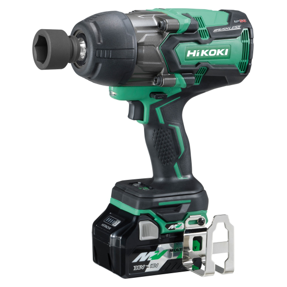 HiKoki WR36DBWRZ Boulonneuse à choc Brushless 1/2" 2x2.5Ah 36V 1650Nm avec coffret Hit-case