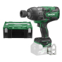 HiKoki WR36DBW2Z Boulonneuse à choc Brushless 1/2" 36V 1650Nm avec coffret Hit-case