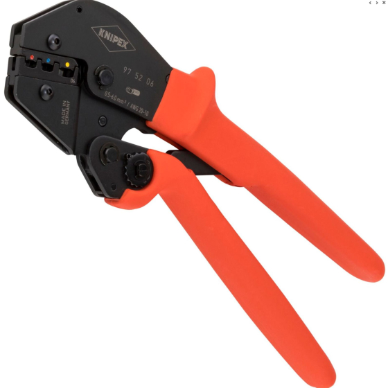 Knipex Pince à sertir avec ressort d'ouverture (97 52 06)