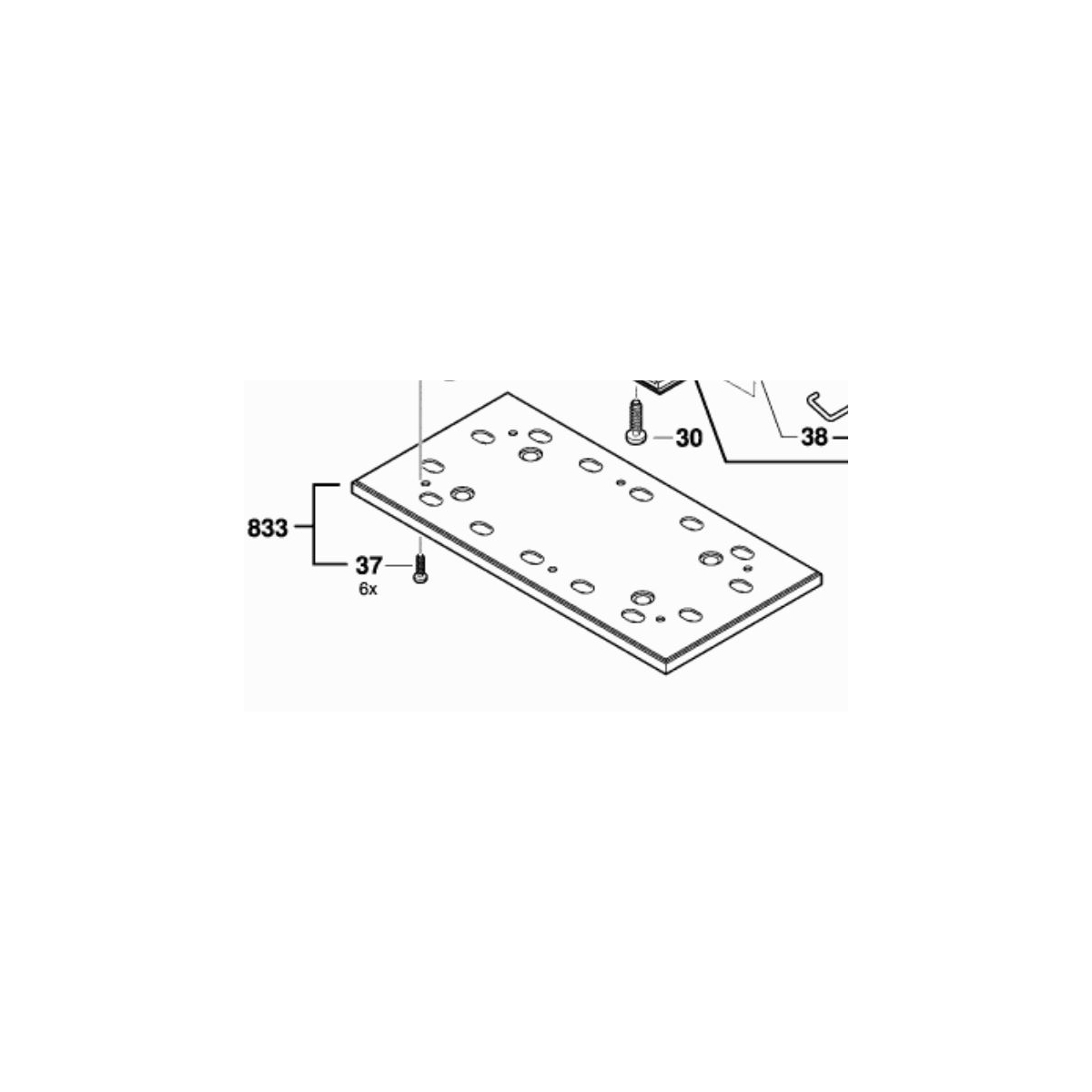 2609004175 BOSCH Plateau Ponceuse Pex300ae Pex400ae