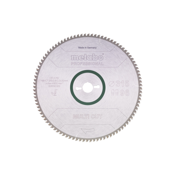 Metabo Lame de scie circulaire Bois ø315x30 96Dts (628092000)
