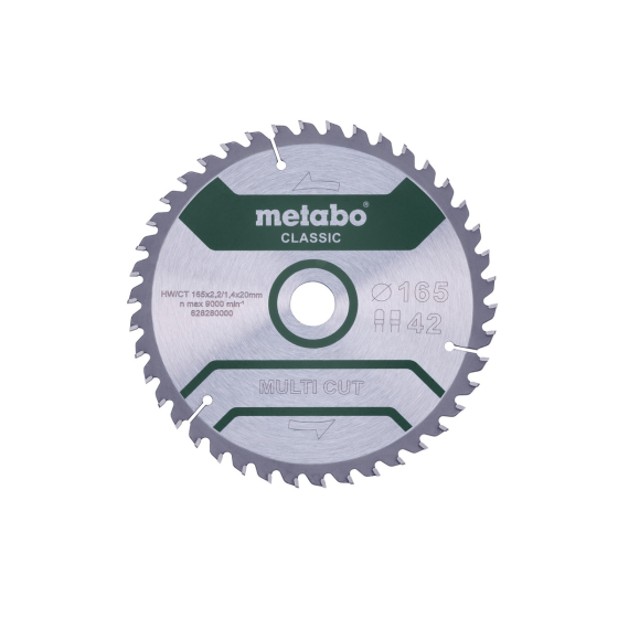 Metabo Lame de scie bois ø165x20 42Dts (628280000)