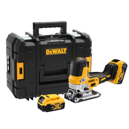 Dewalt DCS335P2-QS Scie Sauteuse 18V XR 2x5.0Ah Li-ion Brushless (poignée corps)