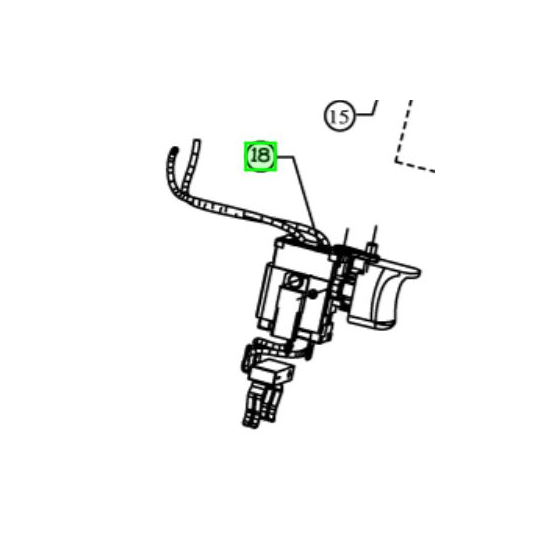 Ryobi Interrupteur pour perceuse 18V ONE+ R18DDPLL13S, R18DDP0, R18DDPNN15S, R18DDPLL13G (5131031873)