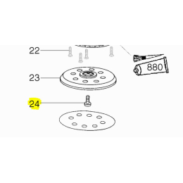 Metabo Vis a tete cylindrique pour ponceuse & scie sauteuse (141122300)