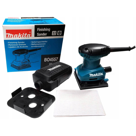 Makita BO4557 Ponceuse vibrante de finition 180W 114x140mm Makita BO4557 Ponceuse vibrante de finition 180W 114x140mm