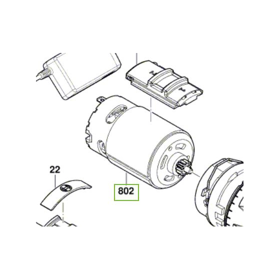 Bosch Moteur pour perceuse UniversalDrill 18 (1600A01DD0)