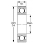 Dewalt Roulement à Billes 10x26x8mm (330003-17)