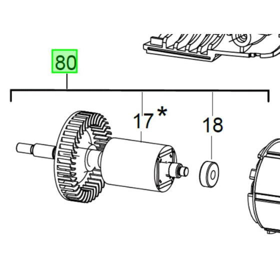 Milwaukee Induit pour meuleuse sans fil ø115 & ø125mm (4931466720) Milwaukee Induit pour meuleuse sans fil ø115 & ø125mm (4931466720)