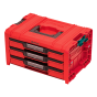 Qbrick Coffret à outils 3 tiroirs expert System PRO RED Ultra HD (SKRQPROD3ECZEPG003)