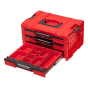 Qbrick Coffret à outils 3 tiroirs expert System PRO RED Ultra HD (SKRQPROD3ECZEPG003)