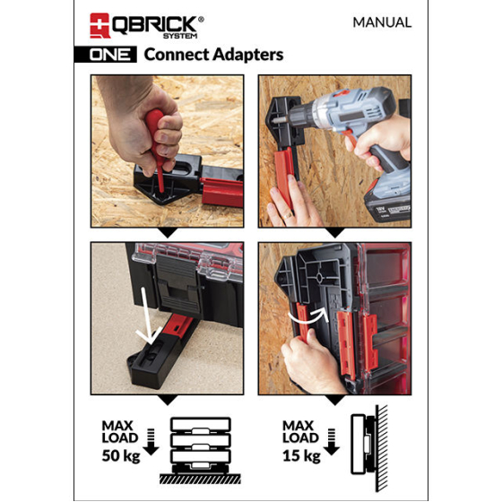 Qbrick Supports muraux pour organisateurs (Z257004PG001) Qbrick Supports muraux pour organisateurs (Z257004PG001)
