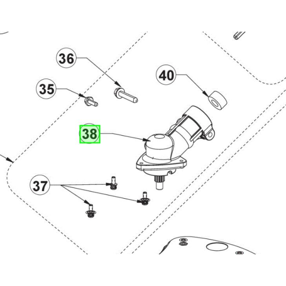 Ryobi Renvoi d'angle pour débroussailleuse (5131033937)