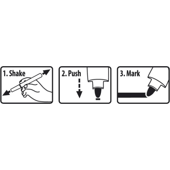 Pica CLASSIC 524 Marqueur industriel à peinture laquée Jaune 524/44 Pica CLASSIC 524 Marqueur industriel à peinture laquée Jaune 524/44