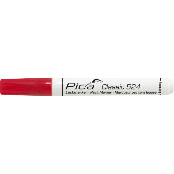 Pica CLASSIC 524 Marqueur industriel à peinture laquée rouge 524/40