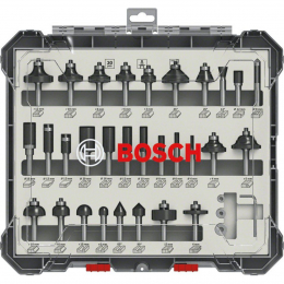 Bosch Kit de 30 fraises mixtes ø8 mm pour défonceuse (2607017475)