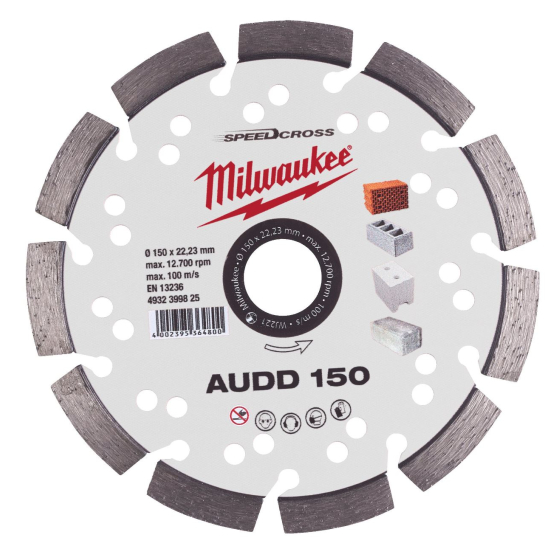 Milwaukee A-UDD Disque Diamant ø150mm Speedcross (4932399825)
