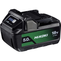 Hikoki BSL1850MA Batterie 18V Li-ion 5.0Ah compact avec indicateur de charge (378683)