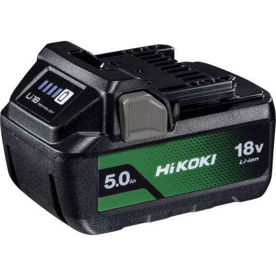 Hikoki BSL1850MA Batterie 18V Li-ion 5.0Ah compact avec indicateur de charge (378683)