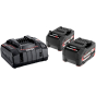 Metabo Set de base Li-ion 18V 2x5.2Ah avec chargeur rapide ASC 145 (685051000)