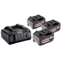 Metabo Set de base Li-ion 18V 3x5.2Ah avec chargeur rapide ASC 145 (685048000)