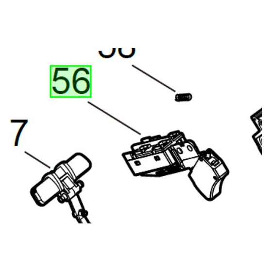 Milwaukee Commutateur pour M18FCS66, M18FHM, M18FCSR, M18FMC, M18FCSG (4931465965)