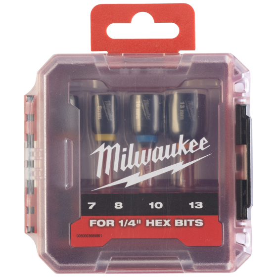 Milwaukee Set de x3 Douilles de vissage magnétique Shockwave 7-8-10-13mm (4932492445) Milwaukee Set de x3 Douilles de vissage magnétique Shockwave 7-8-10-13mm (4932492445)