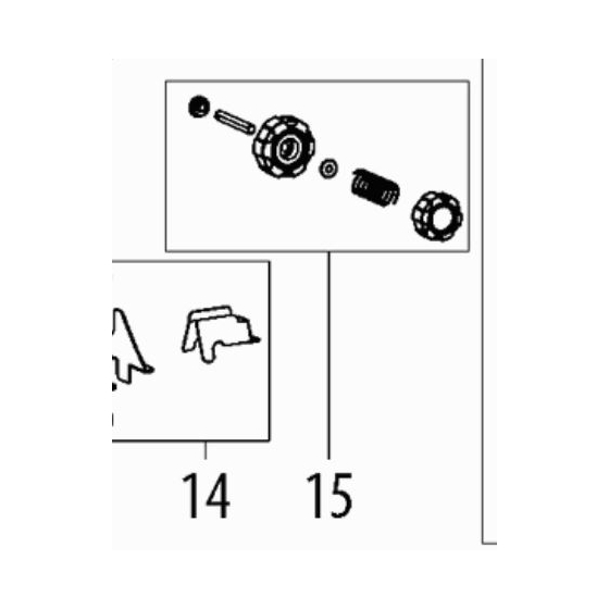 Metabo Molette de réglage hauteur pour scie à ruban BAS 318 (316095610)