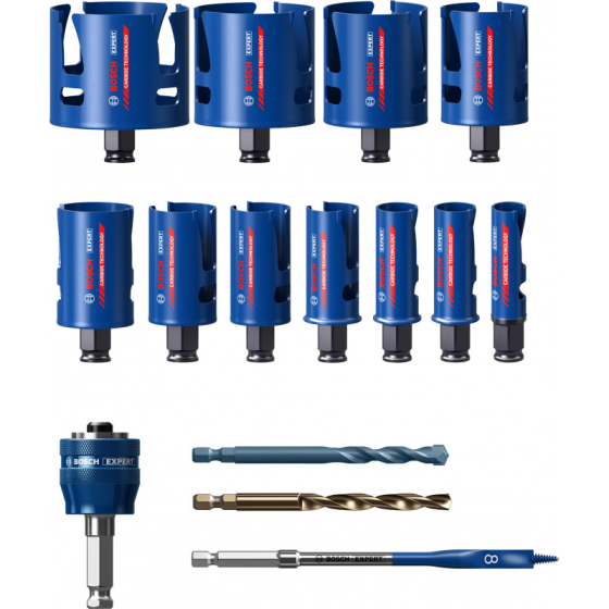 Bosch Coffret de 11 scies trépans carbure EXPERT & 1 couteau suisse offert (2608900489)