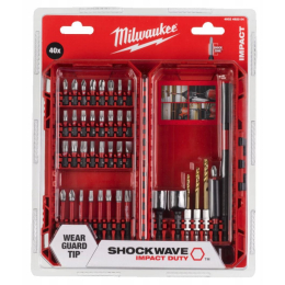 Milwaukee Coffret de 40 Embouts de Vissage Shockwave (4932492004)