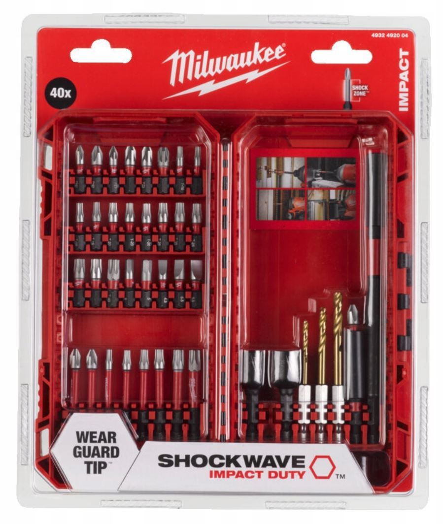 Milwaukee Coffret de 40 Embouts de Vissage Shockwave (4932492004)