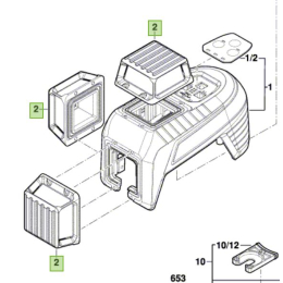 Bosch Fenêtre pour laser rouge GLL 3-80 C (1600A00NN4)