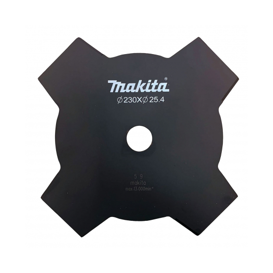 Makita 195150-5 Couteau à herbes 4 lames ø230mm pour débroussailleuse