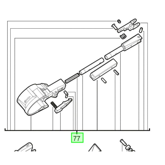 Milwaukee Etrier complet pour ponceuse à bande 13mm M12 FBFL13 (4931494879)