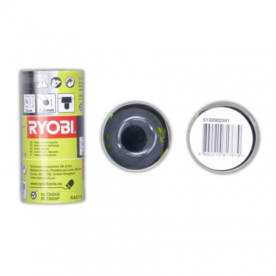 Ryobi RAC119 X3 Bobines de Rechange RLT3525S, RLT3025S
