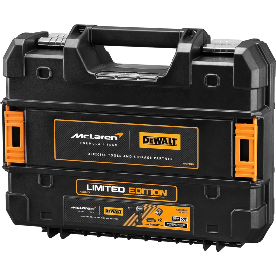 DeWalt McLaren DCD85MP2T-QW Perceuse, Visseuse percussion 18V XRP 2x5Ah avec coffret T-STAK