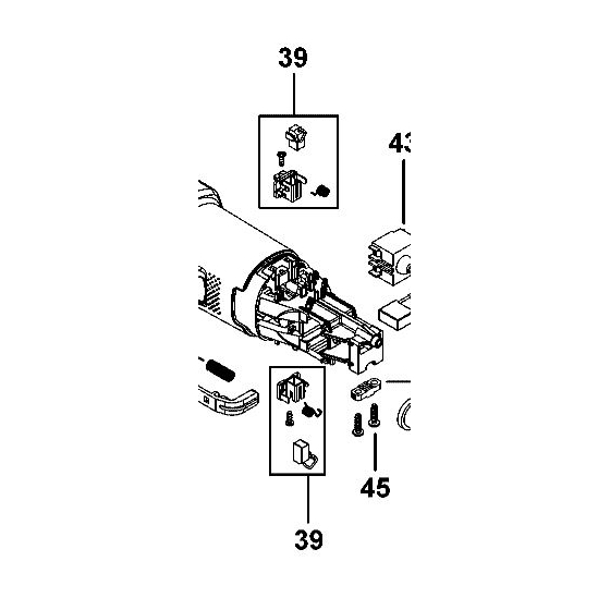 Black&Decker Jeu de Charbon avec Support pour meuleuse d'angle FME811, FME812, KG750 (1004519-17) Black&Decker Jeu de Charbon avec Support pour meuleuse d'angle FME811, FME812, KG750 (1004519-17)