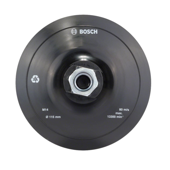 Bosch Plateau de ponçage ø115mm pour meuleuse d'angle M14 (2608601076) Bosch Plateau de ponçage ø115mm pour meuleuse d'angle M14 (2608601076)