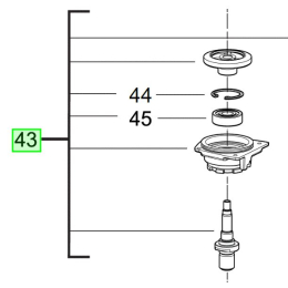 Milwaukee Flasque de palier pour meuleuse M18FHSAG125XB, M18FHSAG125XPDB, M18FHSAG150XB, M18FHSAG150XPDB (4931358682)