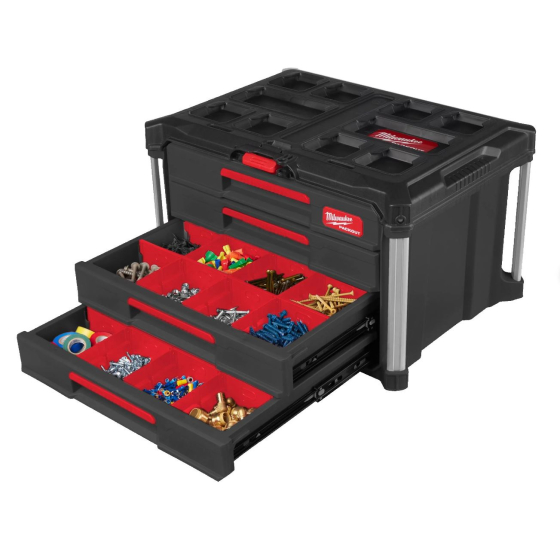 Milwaukee Coffret à outils 4 tiroirs Packout (4932493189)