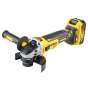 Dewalt DCG405P2-QW Meuleuse Sans fil 18V Brushless 2x5.0Ah ø125mm avec coffret T-Stak