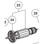 Hikoki Induit pour surfaceuse à béton GM13Y (377328)