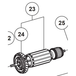 Hikoki Induit pour surfaceuse à béton GM13Y (377328)