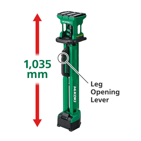 Hikoki UB18DG W4Z Lampe à trépied sans fil tripod 18V 4000 Lumens Hikoki UB18DG W4Z Lampe à trépied sans fil tripod 18V 4000 Lumens