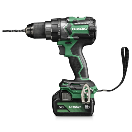 Hikoki DS18DC WPZ Perceuse, Visseuses 18V 140Nm Brushless 2x5.0Ah avec coffret de transport