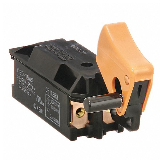 Makita 651128-3 Interrupteur C3D-15AS pour meuleuse 9005B, GA5020, GA7001L, GA7911